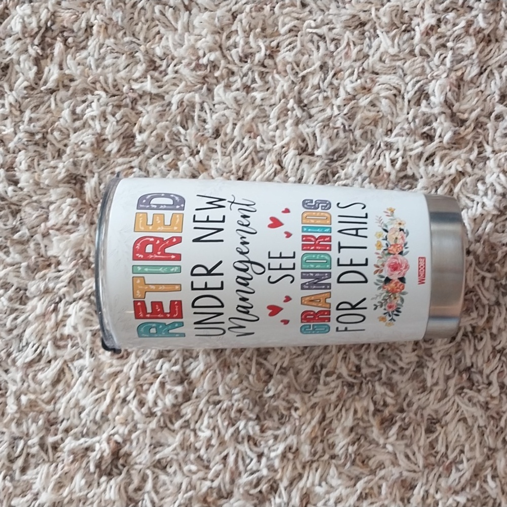 NWOT Retired Under New Management 20 Ounce Tumbler With Lid